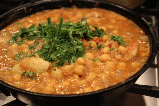 Simmer to blend in the spices