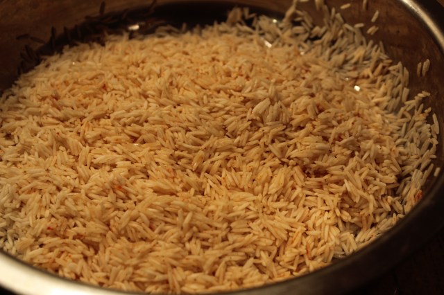 Presoaking lengthens the grain