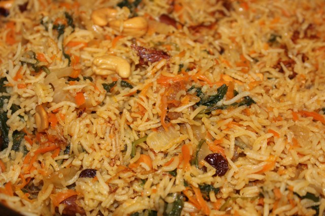 Basmati rice pilaf