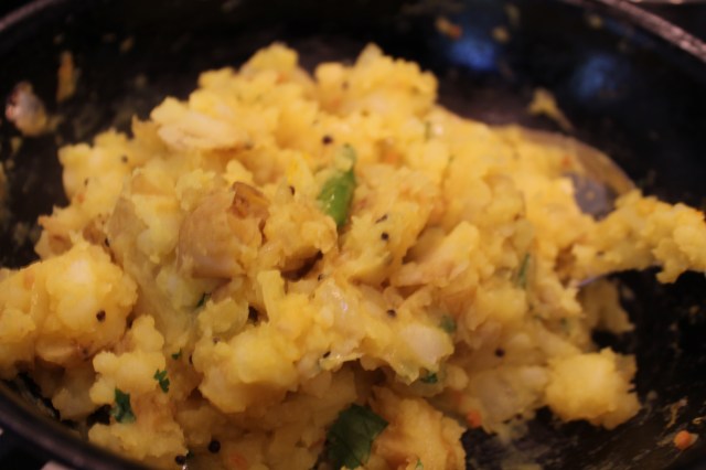 Potato stuffing for dosa Potato stuffing for dosa