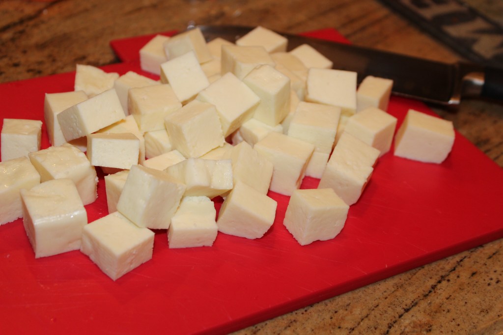 Cube the paneer