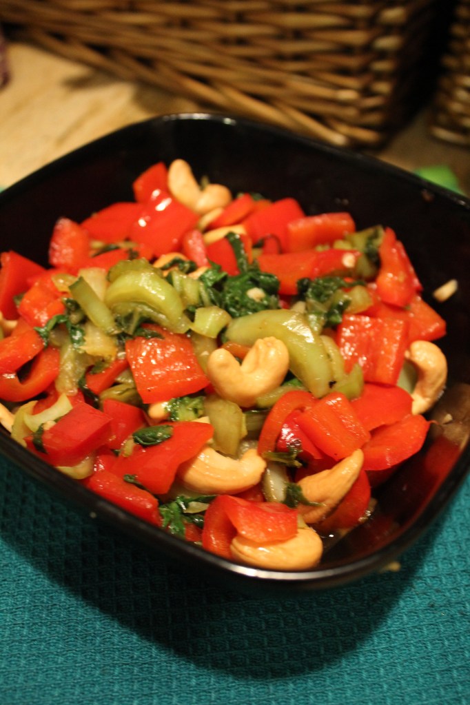 Stir fry of bok choy