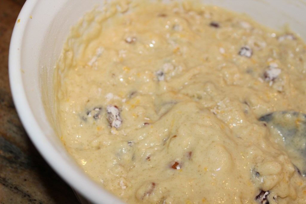 Blend together, but don't overmix..