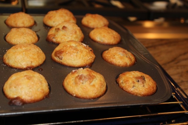 Mini muffins...just out of the oven.