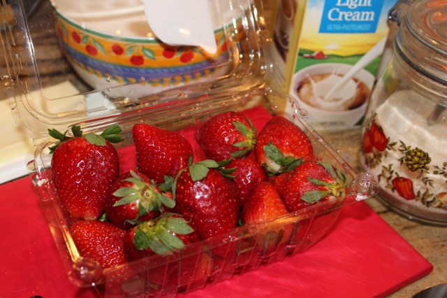 Strawberries for scones