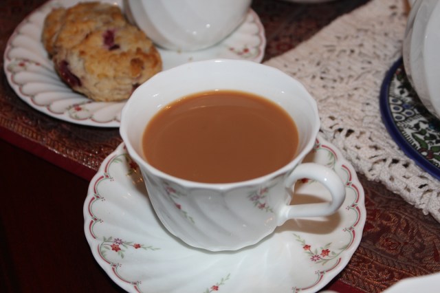 The rich mahogany color of masala chai! 