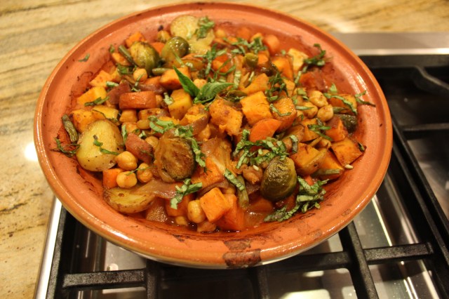 Garnish with fresh herbs.