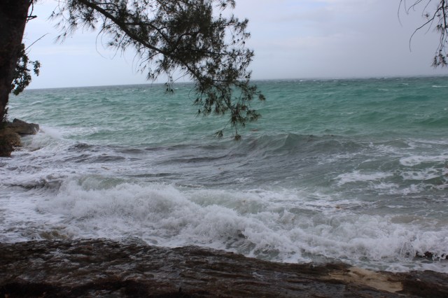 Stormy seas off Nassau Island