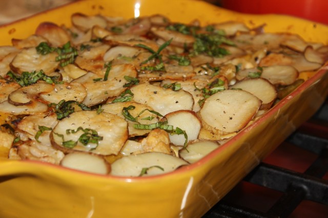 Pasta and potato casserole