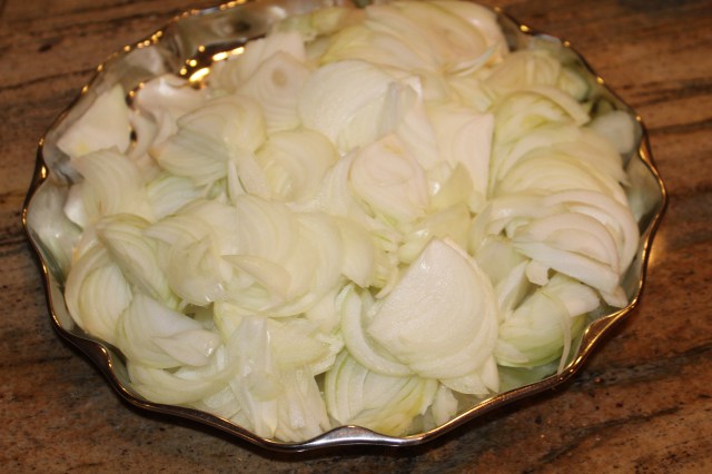 Slice them thinly. Or not. They'll all melt together anyway.